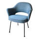 Fauteuil Conférence de Eero Saarinen pour Knoll, retapissé