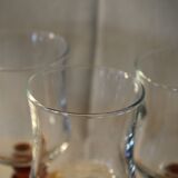 Set de 4 verres à pied ambré