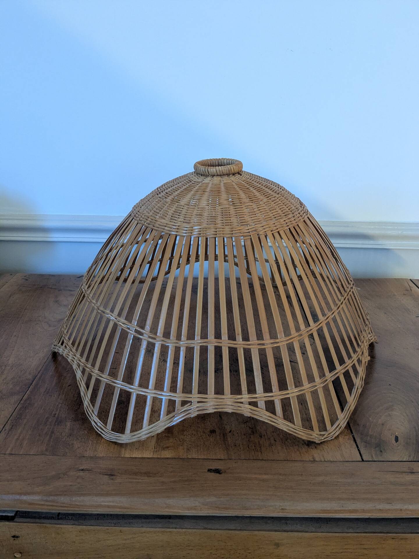 Rattan lampshade