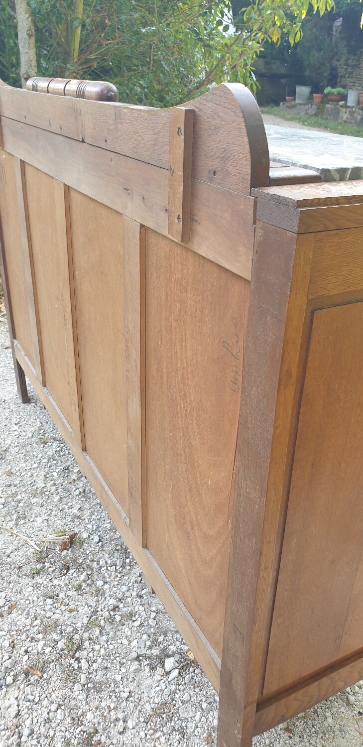 Oak art deco sideboard