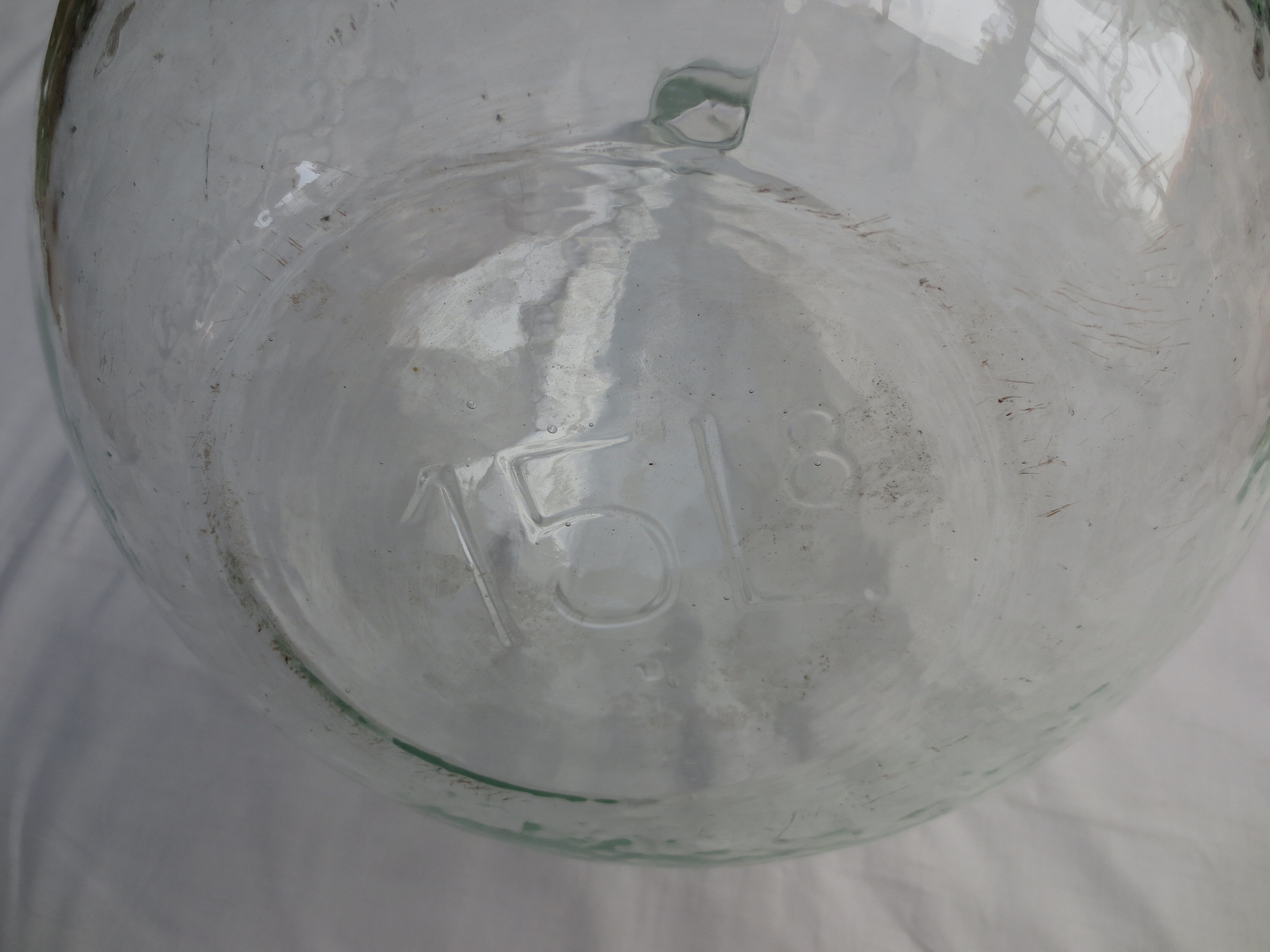 Demijohn transparent