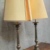 Paire de lampes anciennes en bronze – style classique