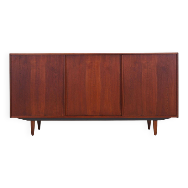 Enfilade en teck, design danois, années 1970, production : Danemark