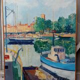 Tableau vue de La Rochelle par Henri Jonas