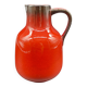 Pichet vintage rouge en céramique – Allemagne années 60–70 – Décoration mid