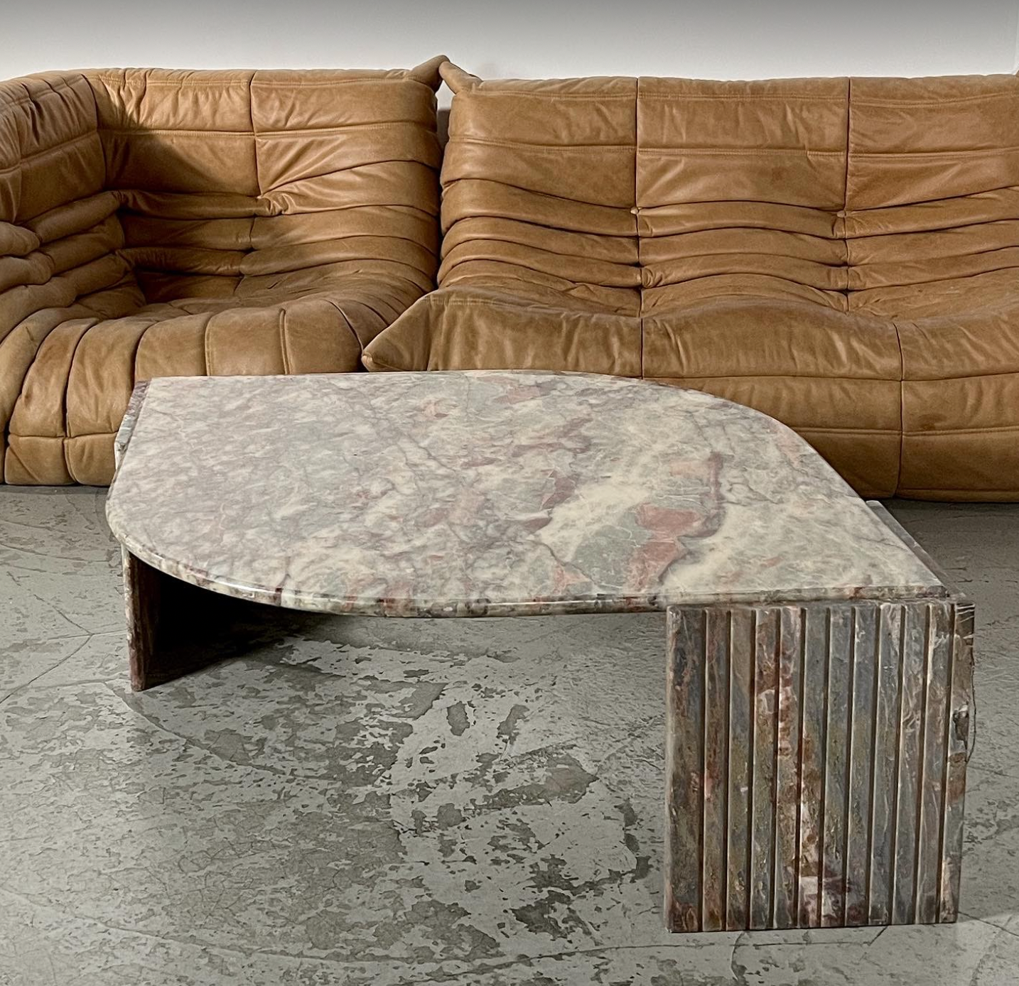Green marble coffee table