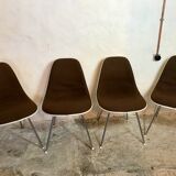 Set of 4 Eames chairs for Herman Miller,1960-70's