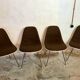 Set of 4 Eames chairs for Herman Miller,1960-70's