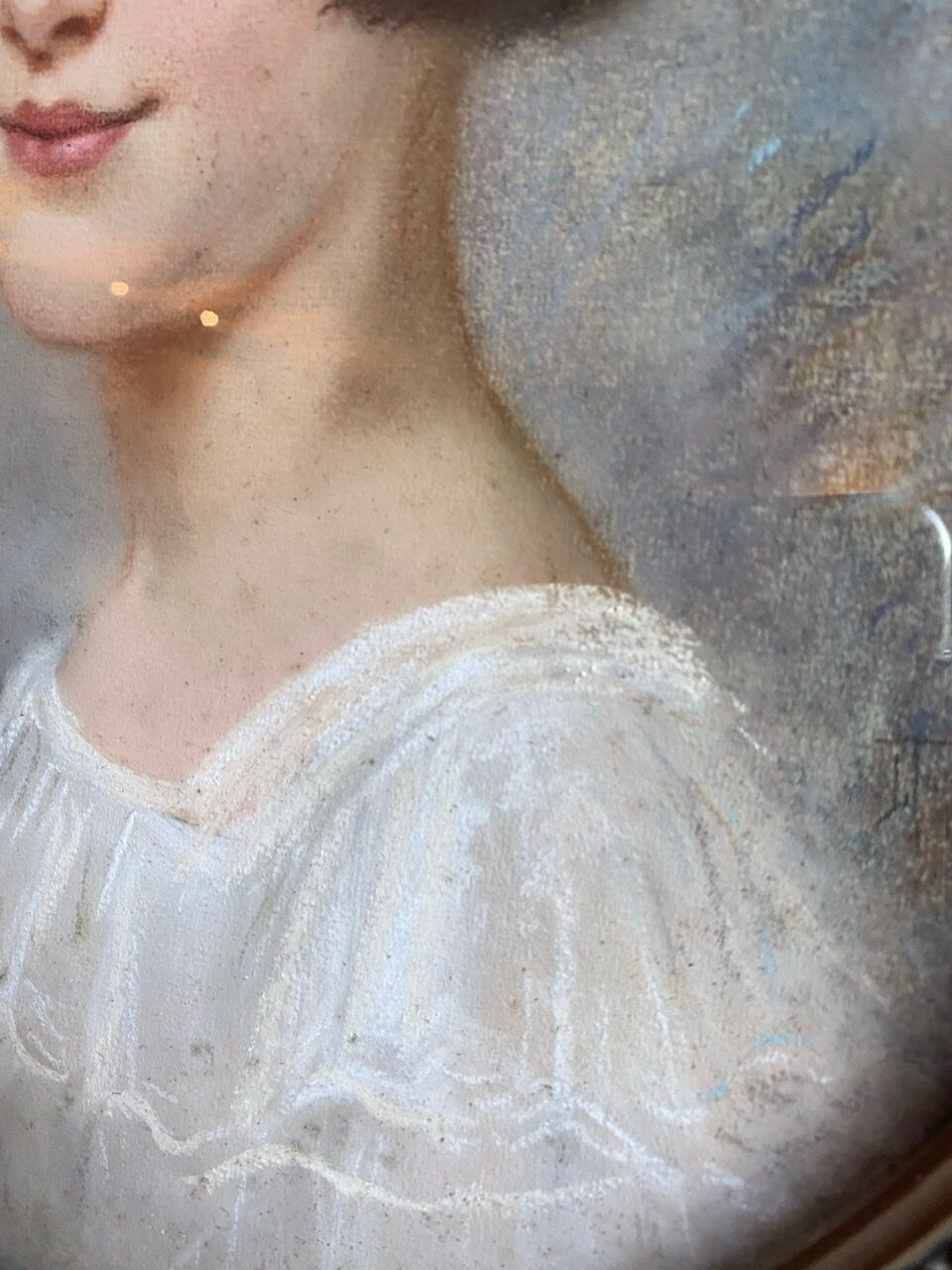 Portrait of a young girl, signed, 20th century