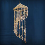 Balinese hanging lamp in curly shells