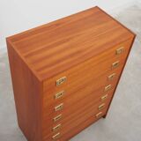 Teak chest of drawers, Danish design, 1970s, production: Denmark