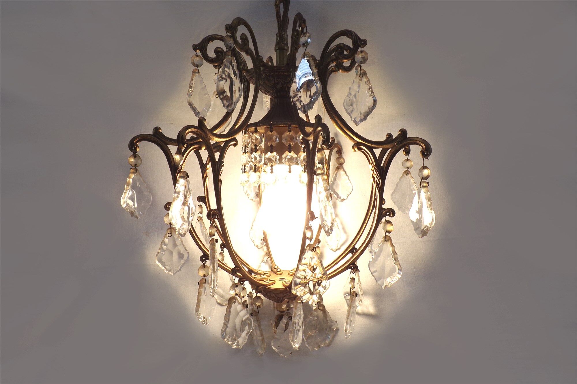 Vintage chandelier with stamp