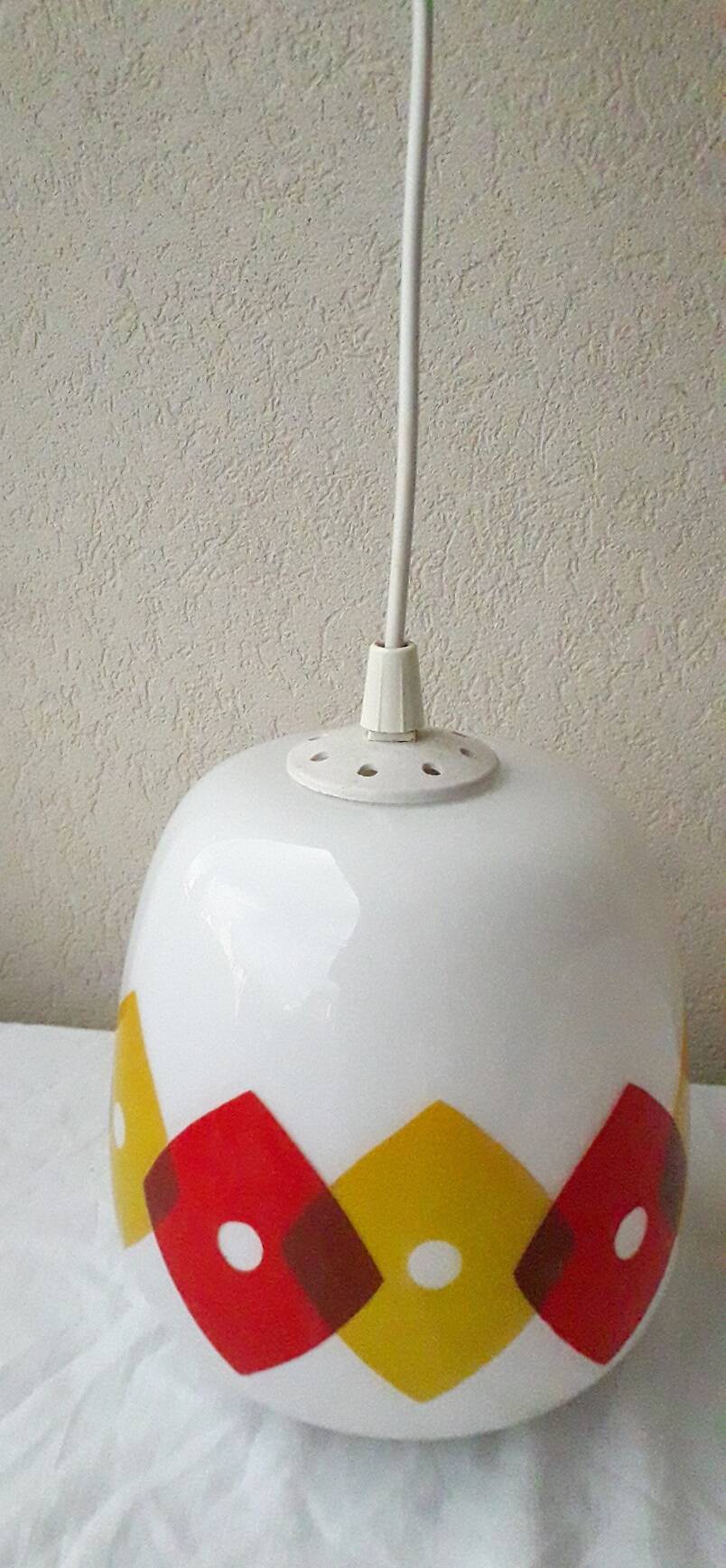 Opaline pendant light