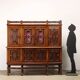 Antique double-bodied mahogany buffet, Italy, 20th century