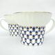 2 Russian Imperial Lomonosov Porcelain Cups • Cobalt 1744