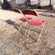 Paire de chaises année 70 métal doré velours bx