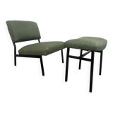 Modernist driver of the 50s/60s and her ottoman