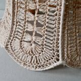 Lustre pink braided raffia hanging