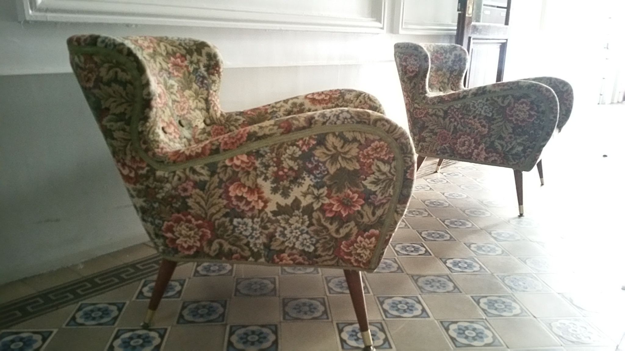 Organic couch 50s/60s design low Italian vintage