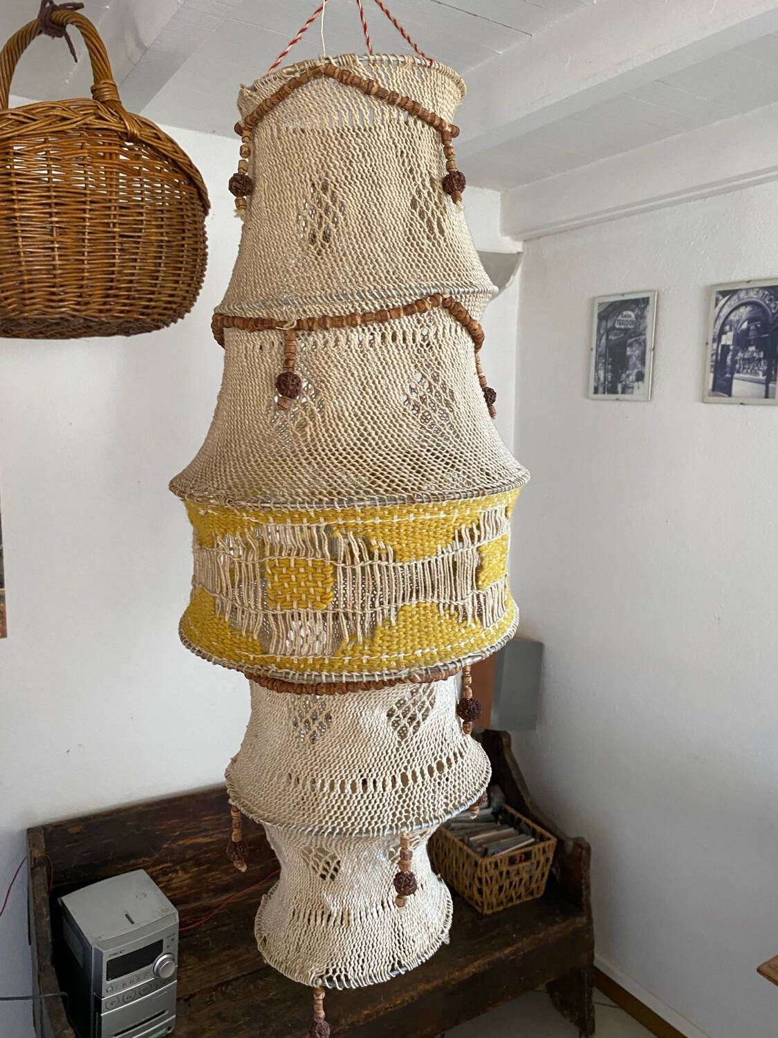 Macrame suspension from the 70s