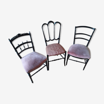 Lot de 3 chaises Napoléon III