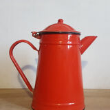 Decorative set of enamelled kitchen appliances