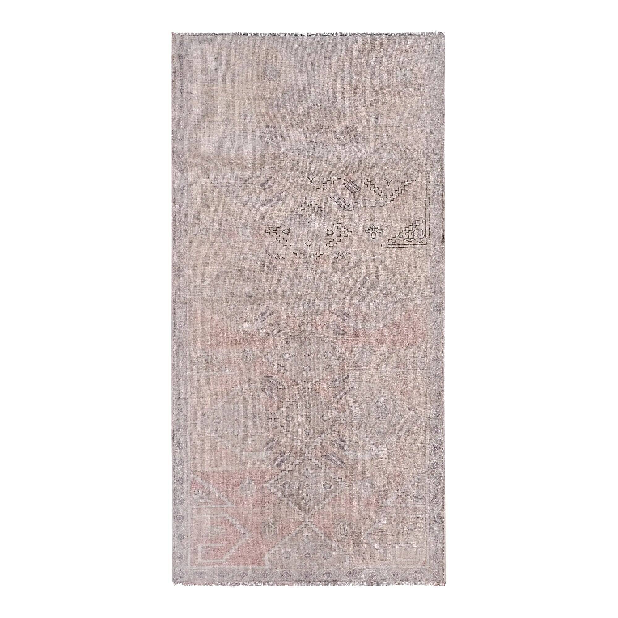 Vintage Turkish rug handmade 154x309 cm