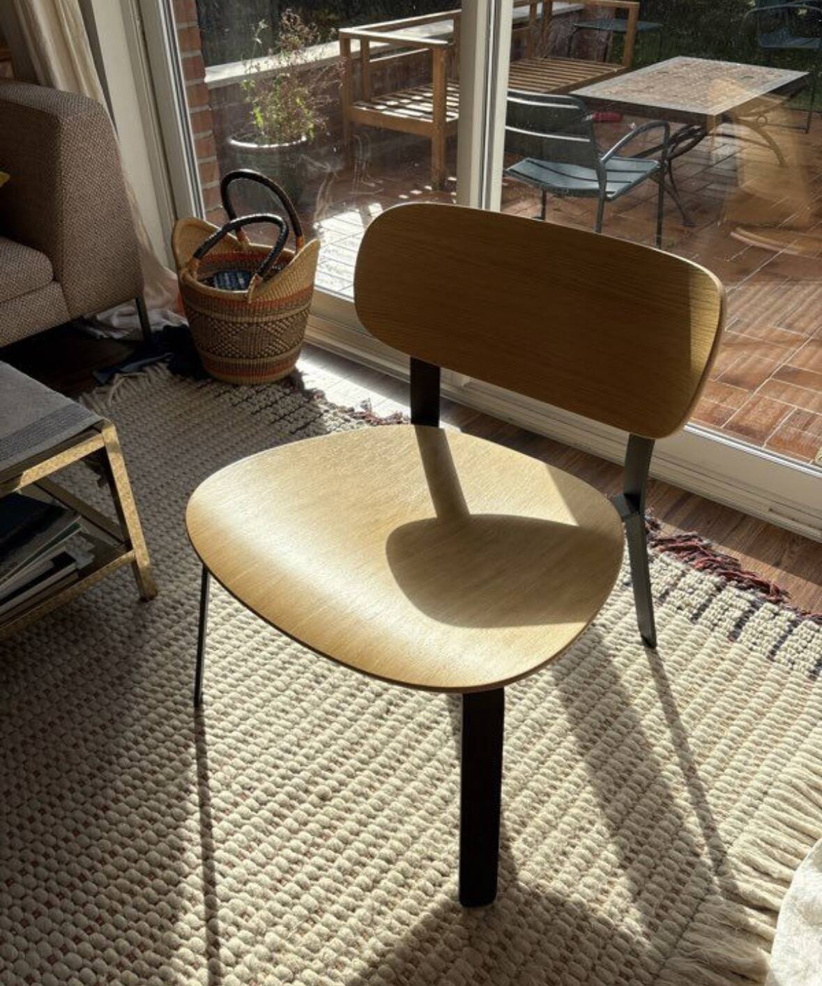 Fauteuil en bois & metal  Cruso Springback par Keiji Takeuchi