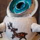 Vintage prehistory ceramic pot signed from the 50s 60s