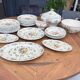 Vintage tableware service from Longchamp, France, 1950, Set of 27