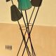 1950s metal tripod floor lamp, completely original