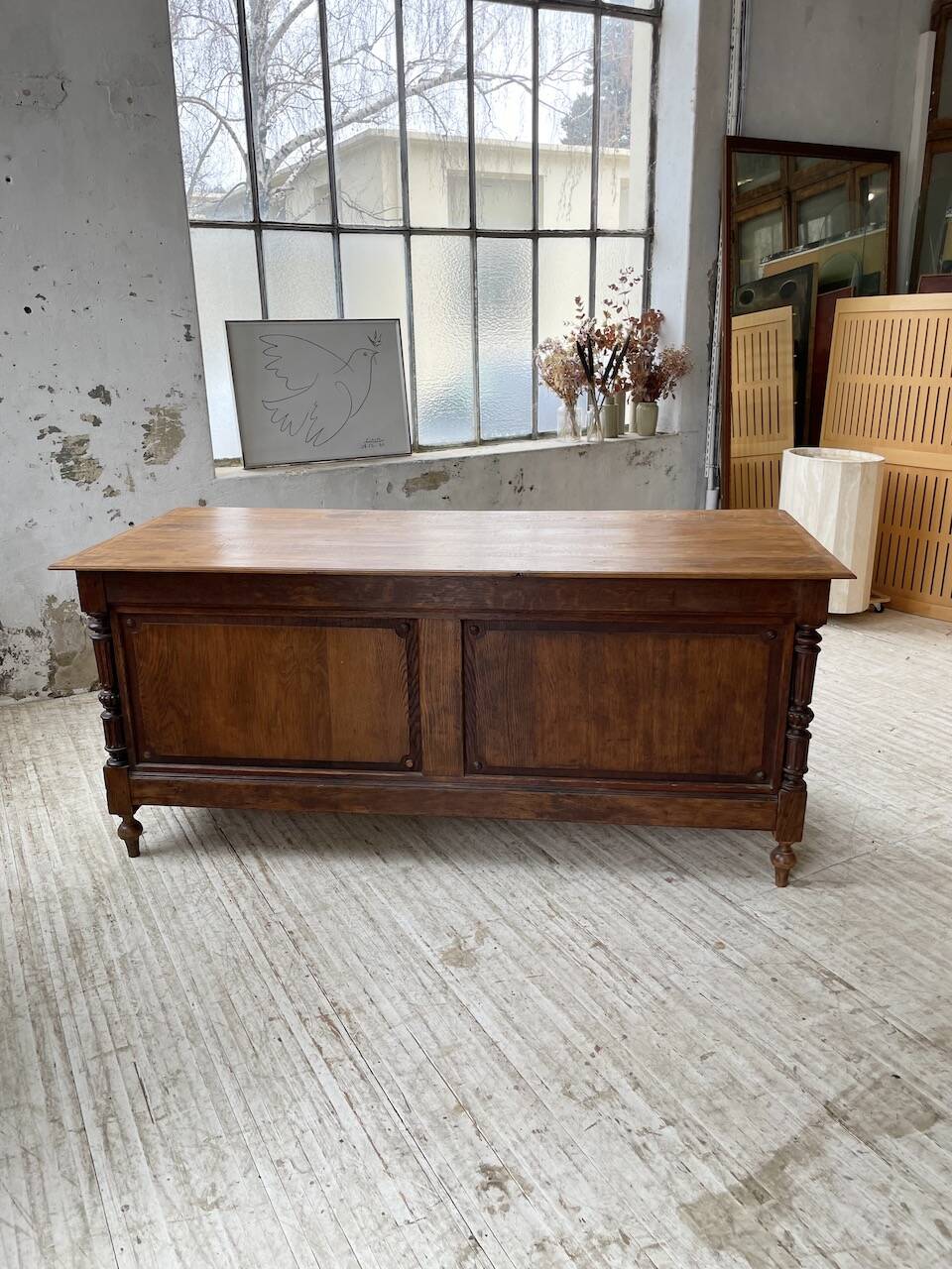 Comptoir en chêne drapier chêne 1900