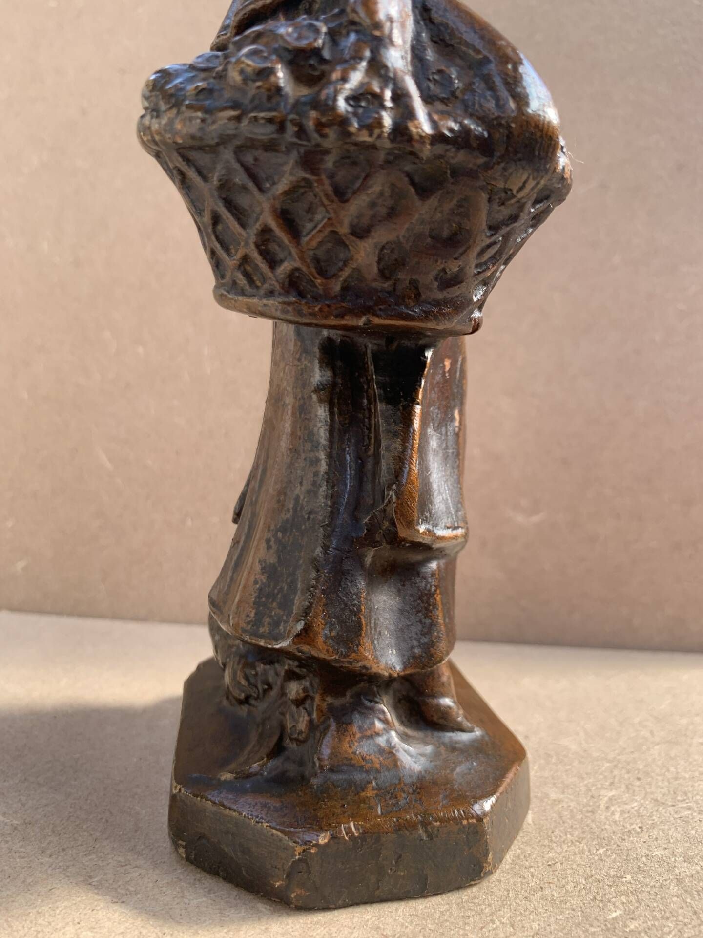 Statuette plâtre Art Nouveau