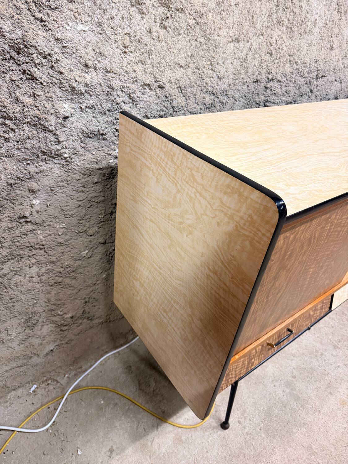 Vintage Formica sideboard from the 1960s/70s, Scandinavian Midcentury modern