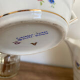 Porcelain coffee pot and sugar bowl