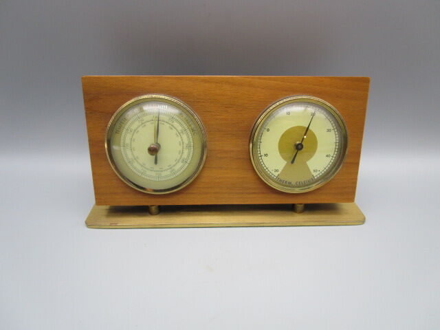 Vintage thermometer and barometer 50s
