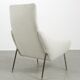 Vintage White Upholstered Armchair