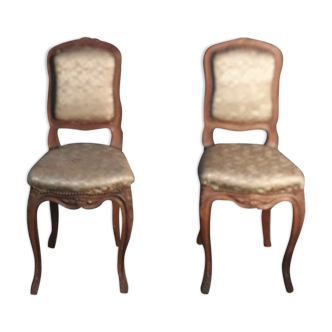 Pair of Louis XV style chairs