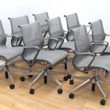 Set of 8 Setu office armchairs, Herman Miller