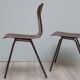 Paire de chaises pagholz 1960