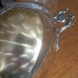 Miniature silver and crystal vase