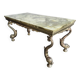 Vintage onyx coffee table with koi legs