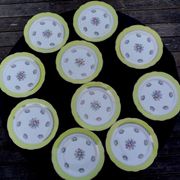 10 assiettes plates modèle graziella sarreguemines & digoin