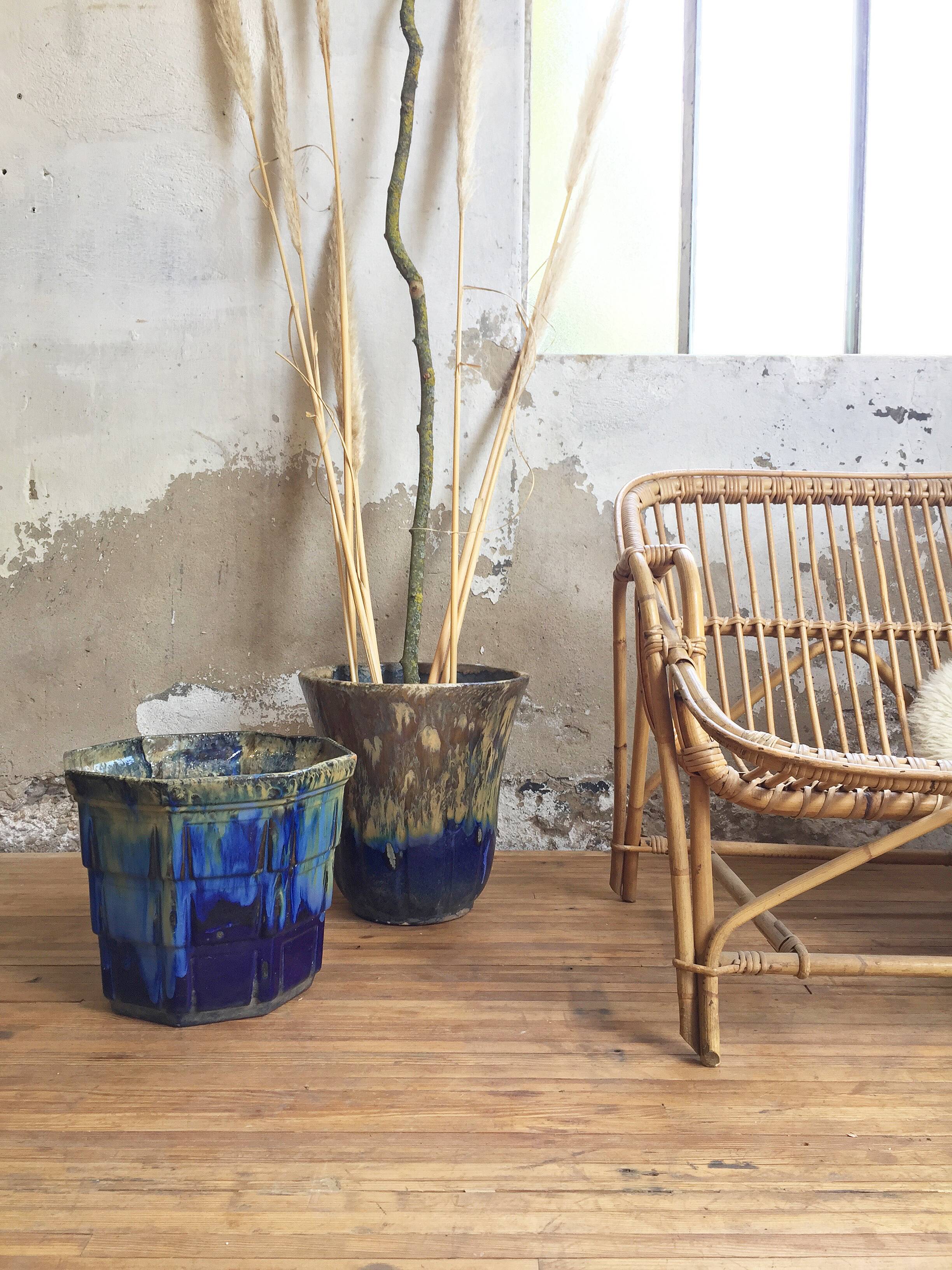 FLOWER pot XXL in glazed earth