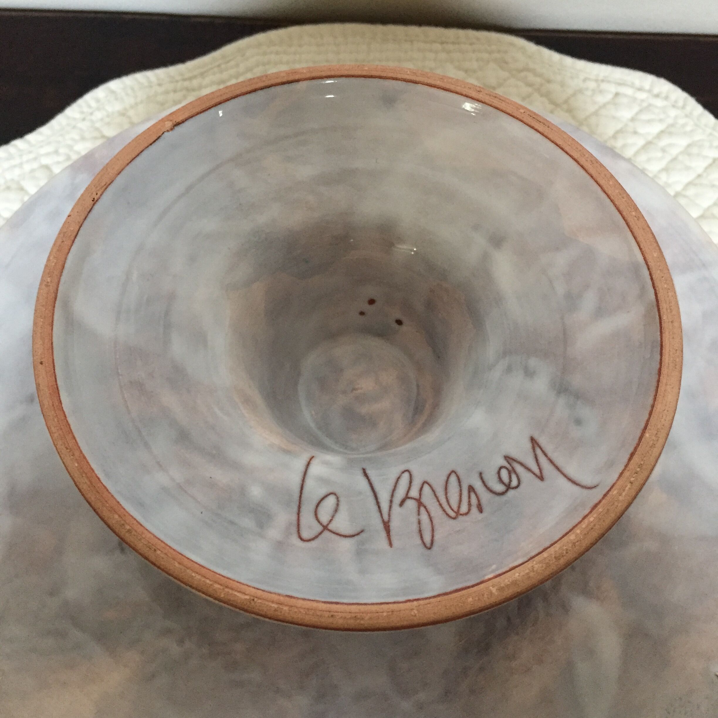 Vallauris enamelled ceramic cut by LE BESCON