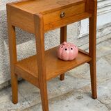 vintage geometric bedside cabinet