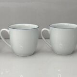 4 Espresso cups and saucers - Guy Degrenne