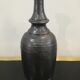Vase of black enamelled terracotta, signed Jean Marais