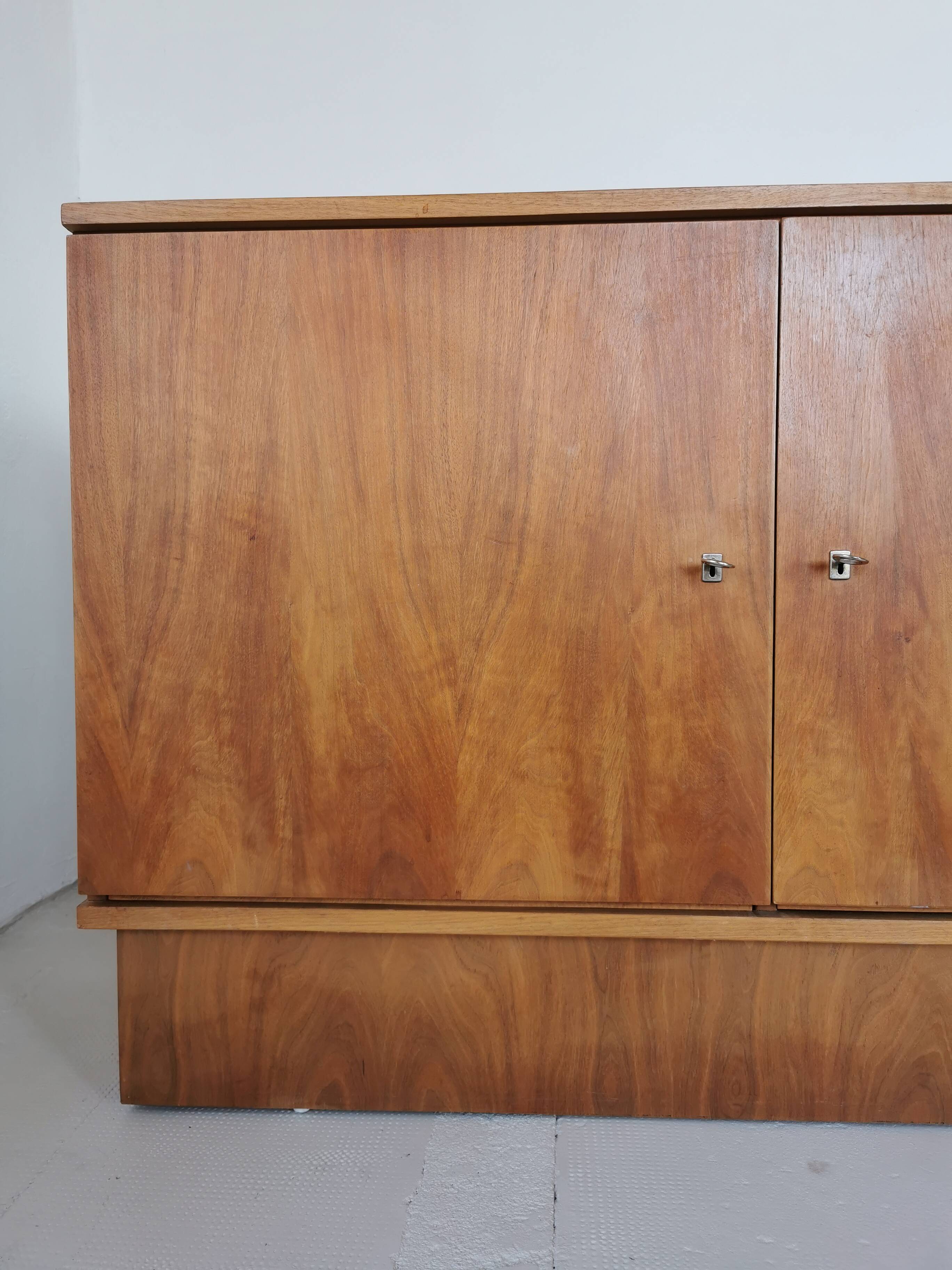 Vintage walnut sideboard from the 70s