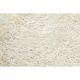 Vintage Handmade Shag Pile Rug Made of Natural Beige Mohair Wool